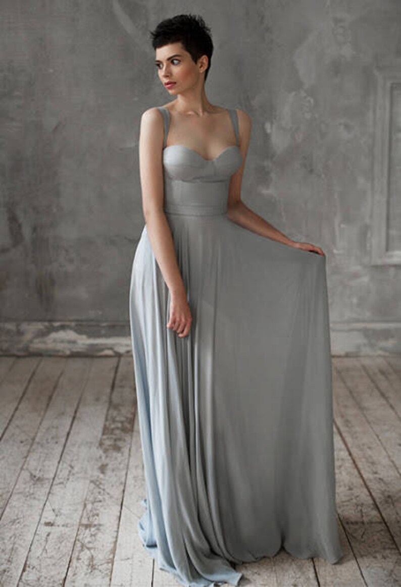 Grey wedding dress / Eribiya image 2