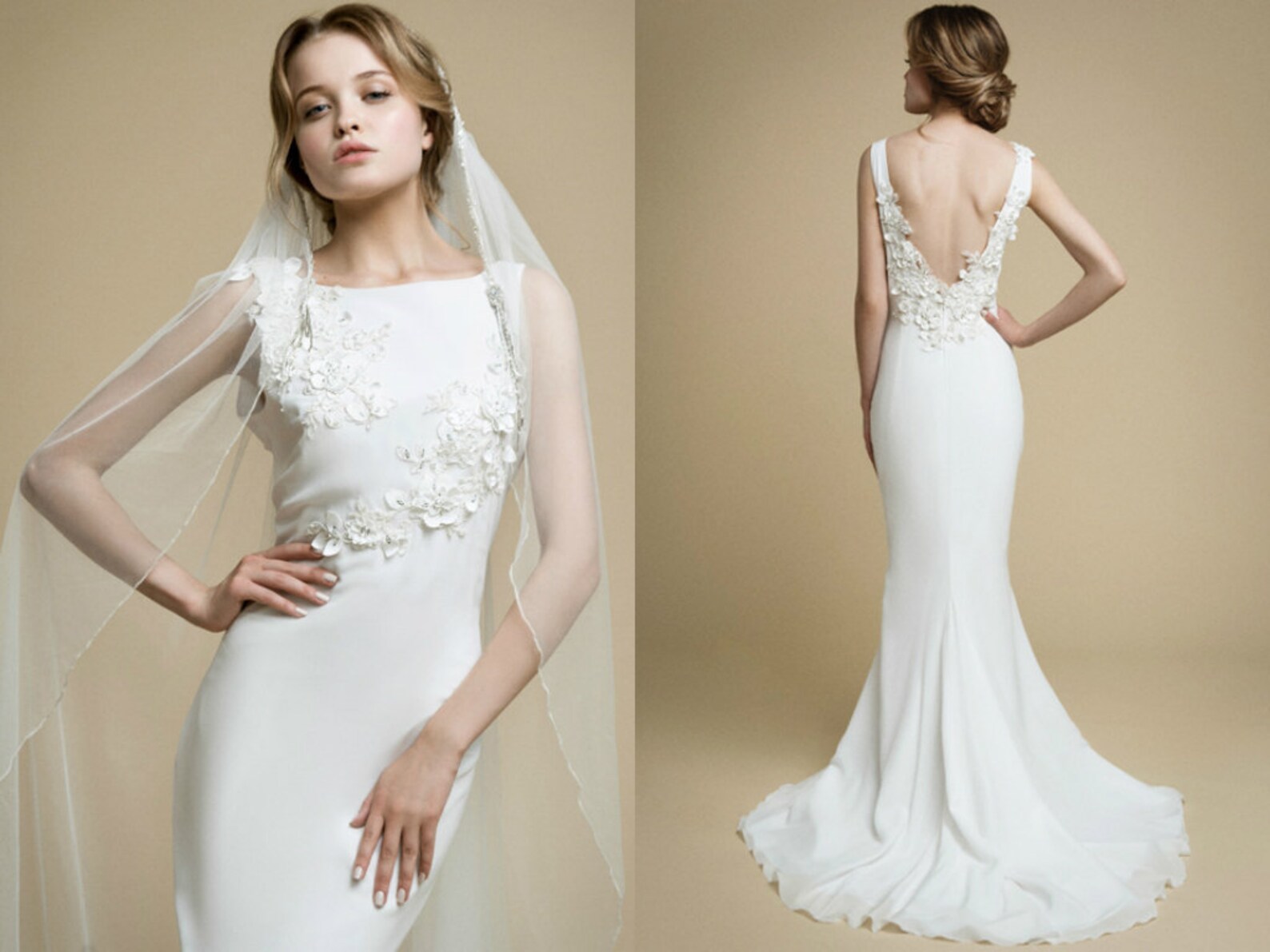 Tight wedding dress Etsy