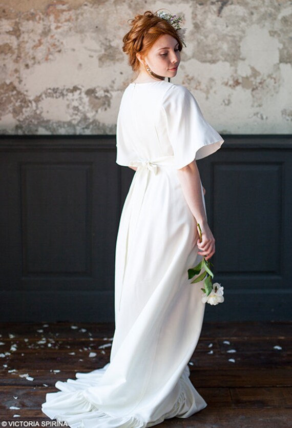 Plus Size Wedding Dress Romantic Bridal Gown Winter Etsy