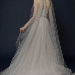 Ivory-smoky wedding dress/ Almina image 6