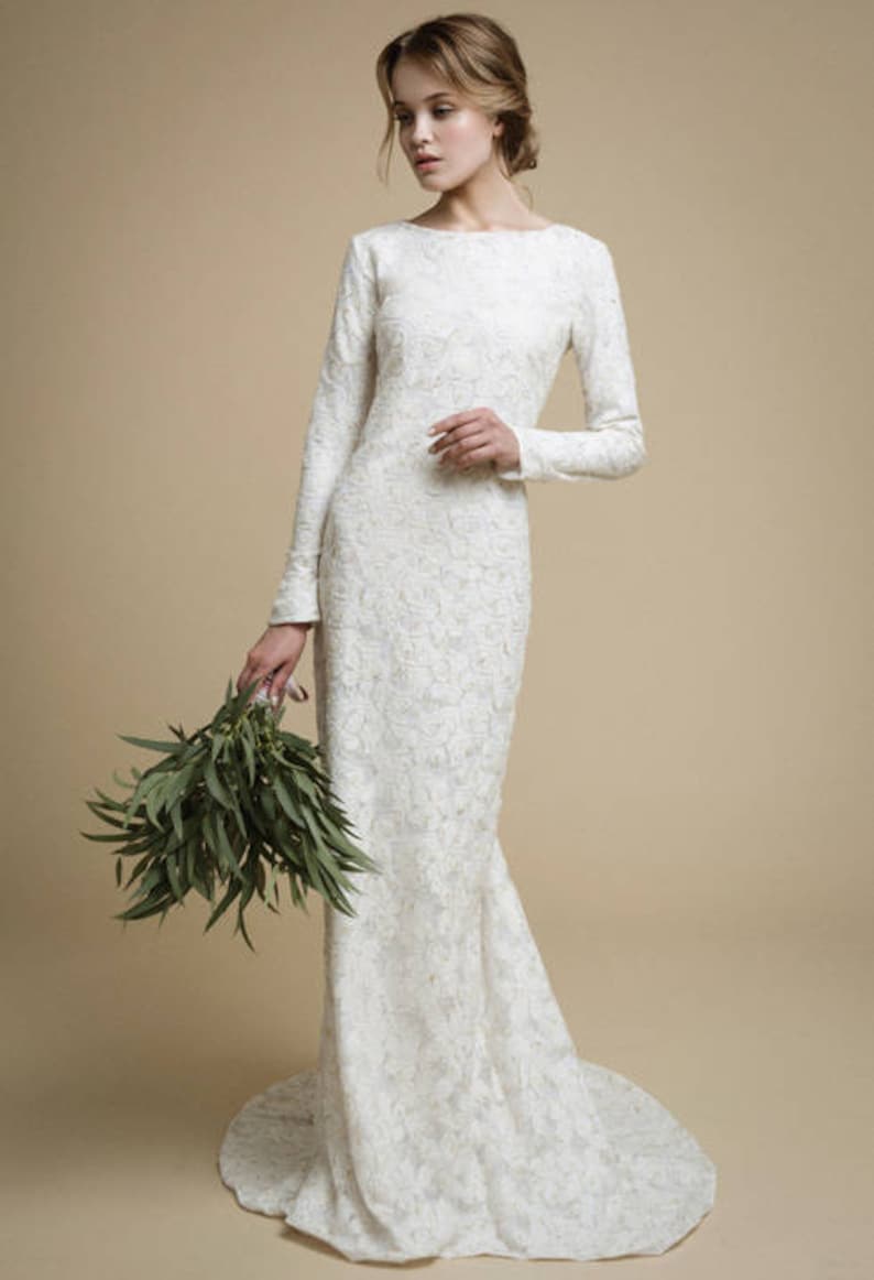 Wedding dress long sleeve/ Utta image 4