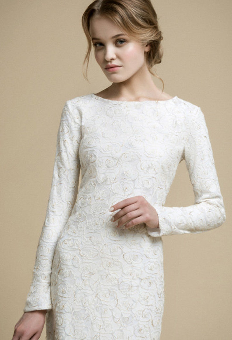 Wedding dress long sleeve/ Utta image 2