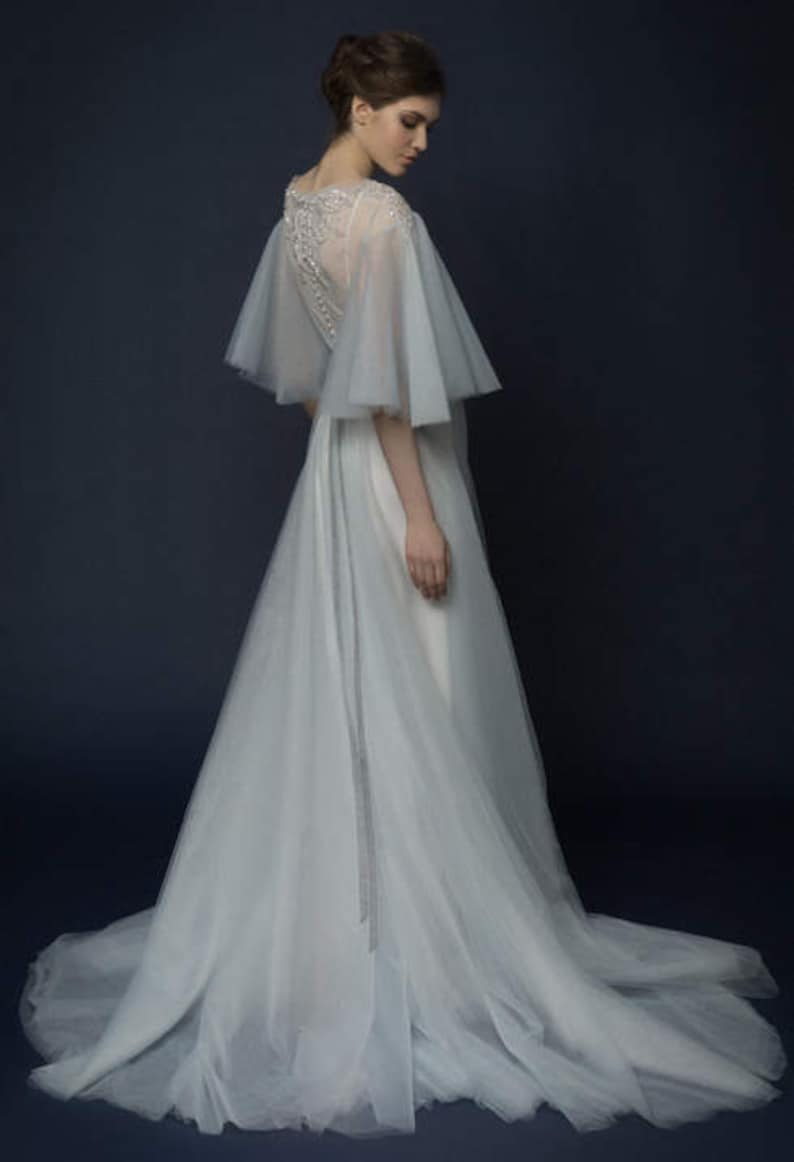 Blue wedding dress/ Sinina image 4