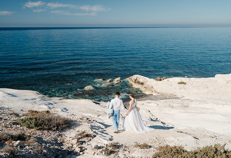 Greek wedding dress, ball, Antique style, bohemian bridal gown /Filomena image 6