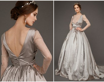 Silver wedding dress/BRIAR SILVER