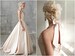 Pink Wedding dress,low back,minimalist look, Romantic, brautkleid,quinceanera,a-line,corset, color bridal gown / “Amond” 