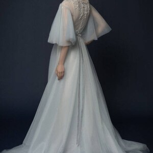 Blue wedding dress/ Sinina image 7