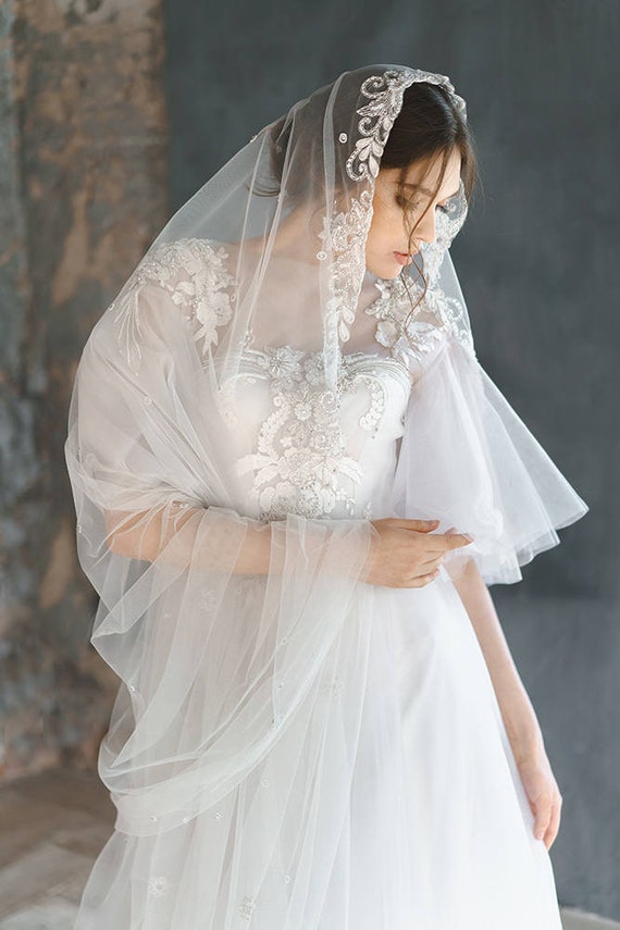 Avrelia Pearl Wedding Dress With Rich Beautiful Hand Etsy