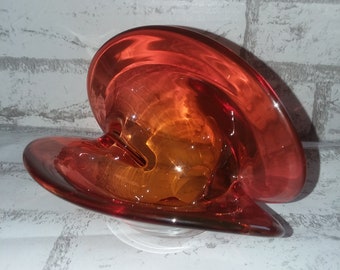 Morano clam shell vase