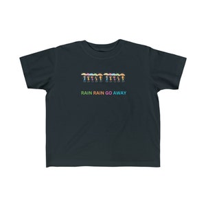 Camiseta de punto fino para niños pequeños rain rain go away