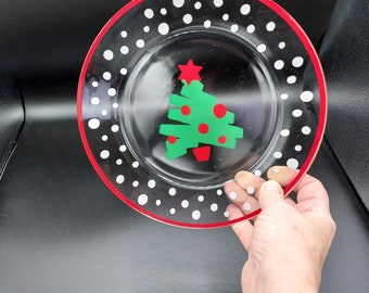 Arcoroc glas Kerst 9 inch plaat