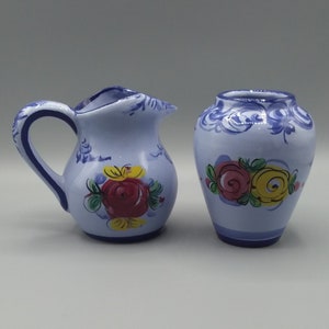 5 inch pitcher and vase made in Portugal