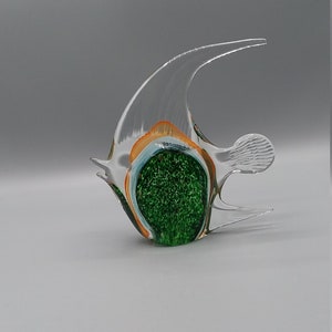 Murano sommerso style 7 inch art glass fish