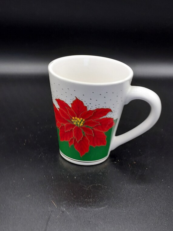 Steinzeug Weihnachtsstern Tasse - Etsy.de