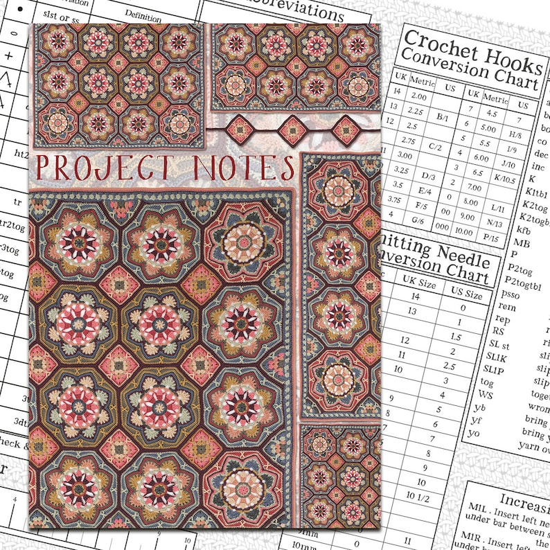 Notes Chart Crochet Knitting & Crochet Project Notebook by Emma Ball- A5 Chart, Notes ...