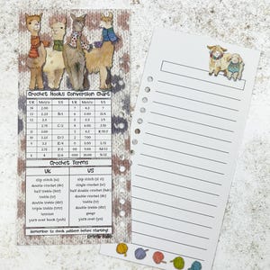 Haken, garenkleurenkaarten - verschillende ontwerpen