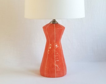 Ceramic table lamp. Living room or bedroom lighting