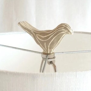 Bird lamp finial. Unique home lighting decor image 1