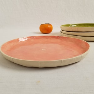Handmade ceramic serving tray. Cheese plate