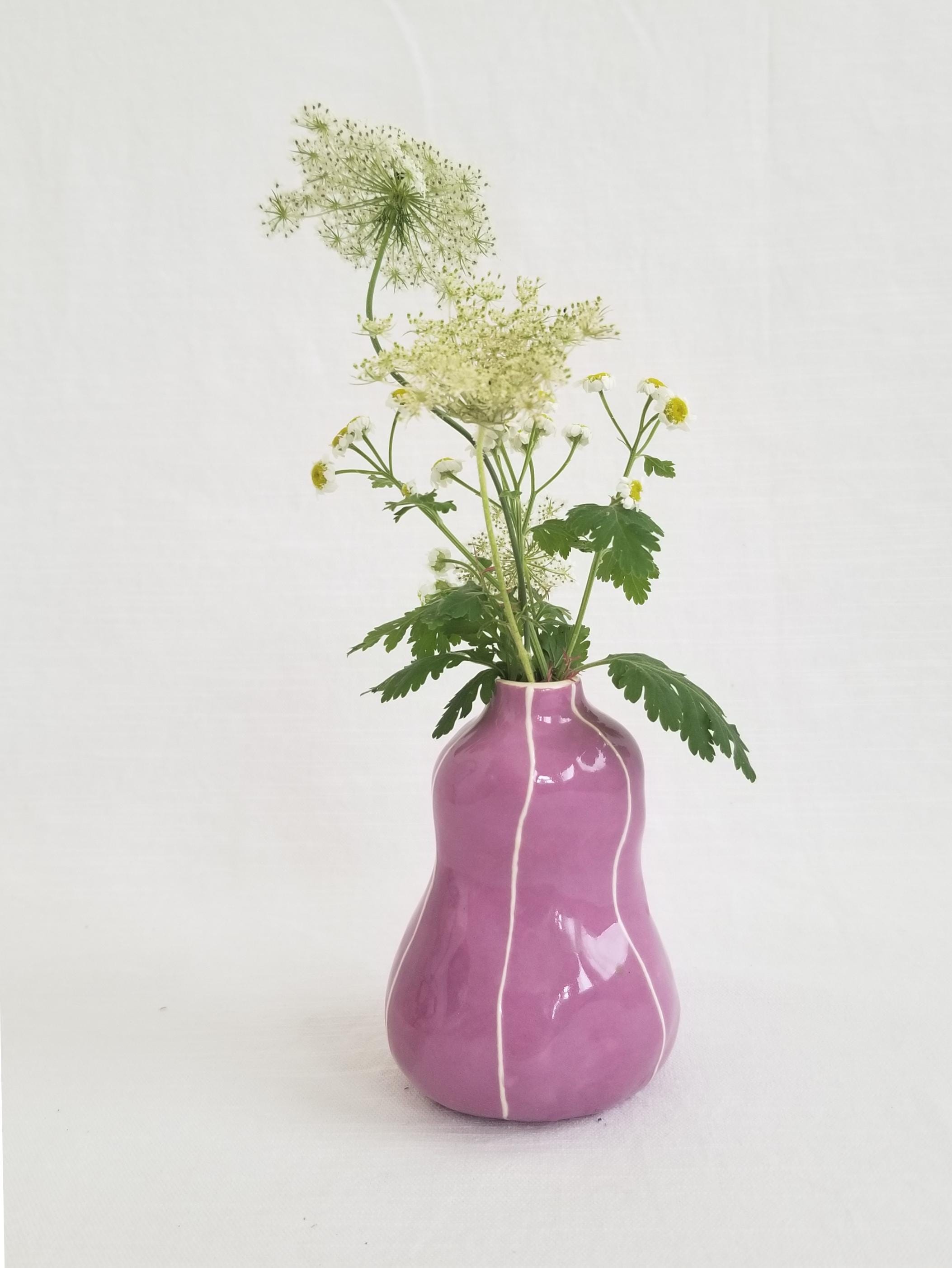 陶器の花瓶。カラフルな室内装飾。小さな贈り物 - Etsy 日本