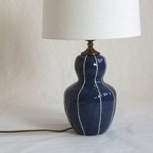 Small ceramic lamp. Bedside table lighting or office update image 4