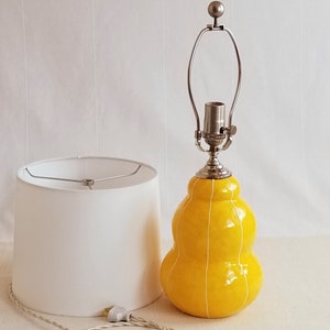 Modern ceramic lamp. Pottery table lamp image 7