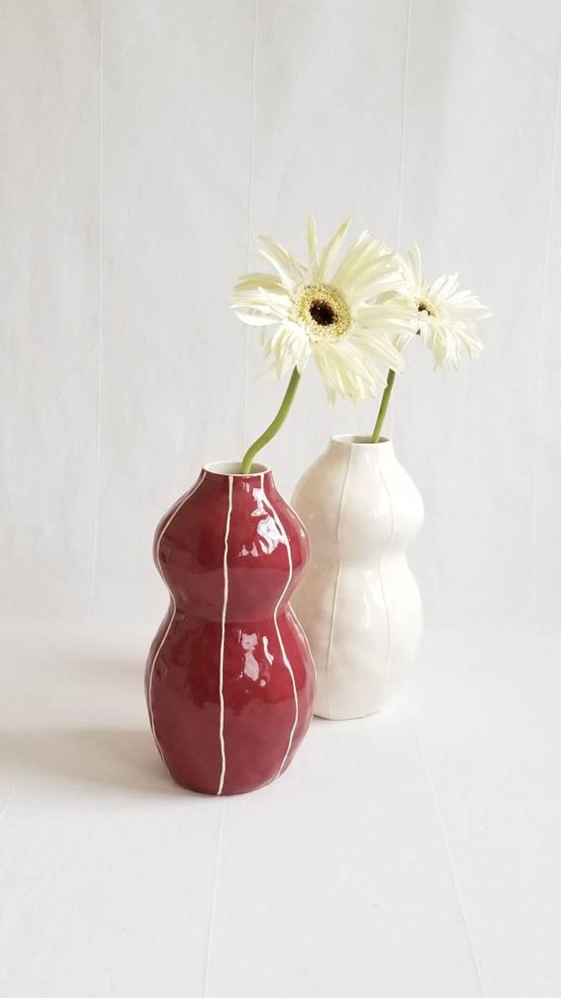 Ceramic vase. Wedding gift. Modern decor. Home accent image 2