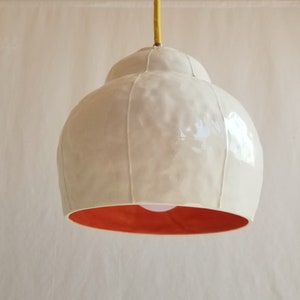 Pendant light. Ceramic plugin chandelier lamp. Kitchen bar lighting