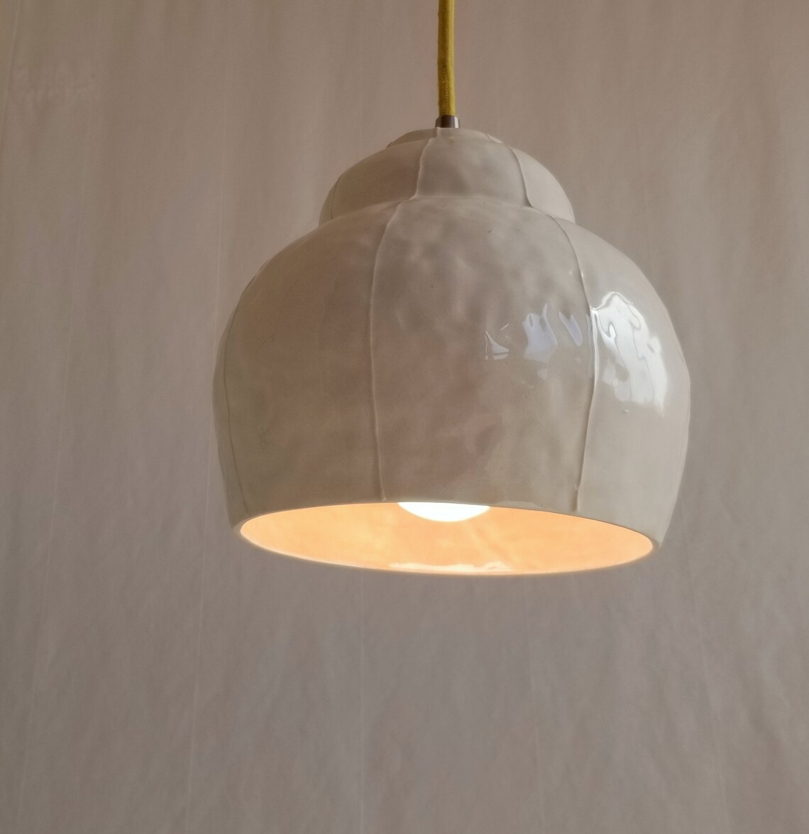 Pendant Light. Ceramic Plugin Chandelier Lamp. Kitchen Bar Etsy