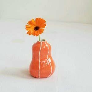 Vaso de cerâmica para flores pequenas. Decoração colorida para casa. Ótimo presente.