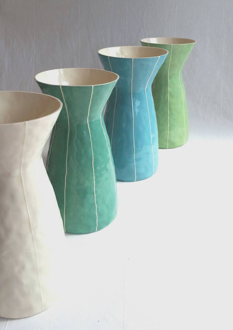 Large ceramic vase. Anniversary or wedding gift image 1