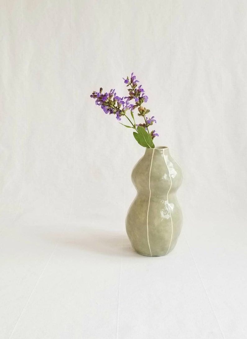Ceramic vase. Wedding gift. Modern decor. Home accent image 7