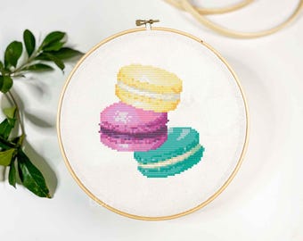 Macarons Cross Stitch Pattern