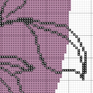 Minimalist Abstract Botanical Line Art VII Cross Stitch image 2