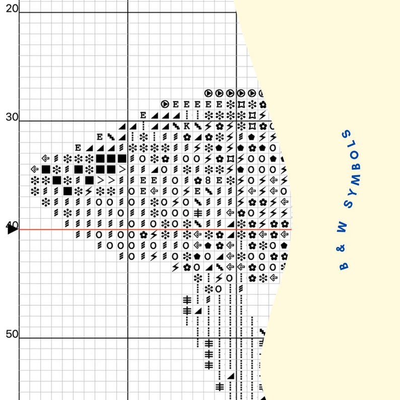 Betta Fish Cross Stitch Pattern - Etsy