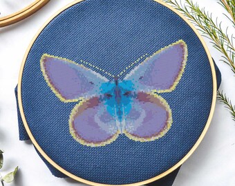 Glowing Butterfly Cross Stitch