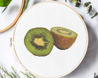 Kiwi Fruit Cross Stitch