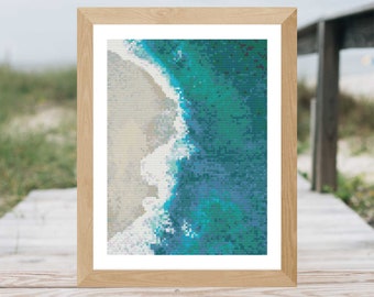 Beach Waves Cross Stitch
