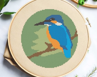 Kingfisher Cross Stitch