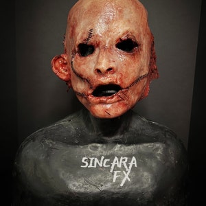 Verdugo Silicone Horror Mask | Sincara FX | Horror Halloween Cosplay Creepy Scary Costume Dark Art Gore Fake Blood Butcher