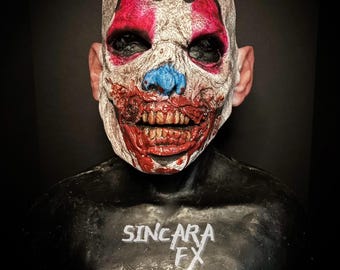 Zombie Infected Clown Silicone Mask | Scary Halloween Costume, Horror Cosplay