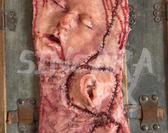 Creepy Silicone Skin Christmas Stocking | Halloween Cosplay Prop