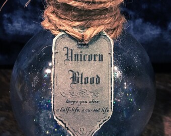 unicorn blood potion ingredient harry potter inspired wizard