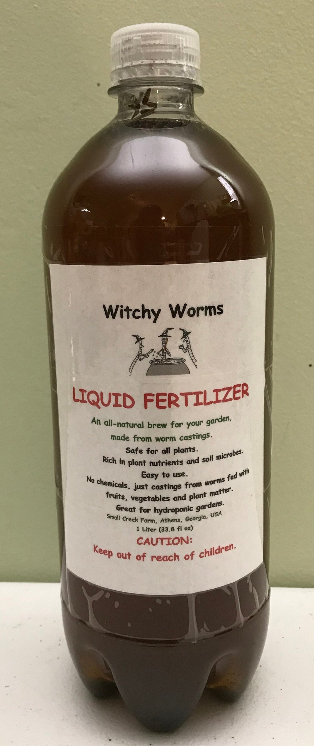 33 Oz 1 LITER Witchy Worms LIQUID FERTILIZER Made From Worm Etsy