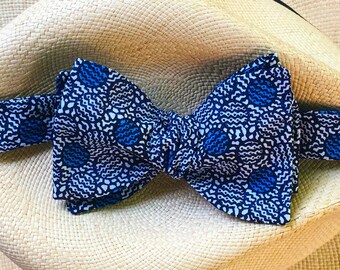 deep sea abstract (self tie bowtie)