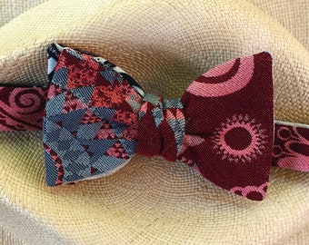 autumnal hearth (reversible self tie bowtie)