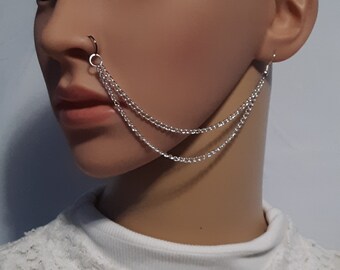 Curb Chain Double (2) Strand Nose Chain Available in 8 Colors