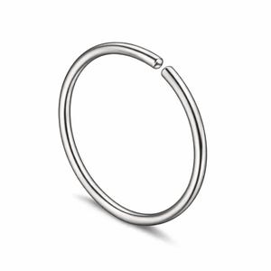 20g oder 18g Stahl Nasen- oder Ohrbügel Erhältlich in 8 mm oder 10 mm Bild 1