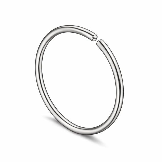 20g or 18g Steel Nose or Ear Hoop Available in 8mm or 10mm
