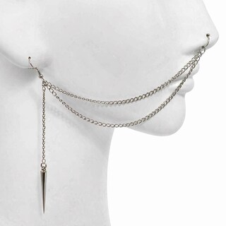 ToHeart Orecchini A Catena In Oro 14k Per Donna - Leggeri, Ipoallergenici, Con Doppio Piering - Gioielli Regalo In Confezione Elegante